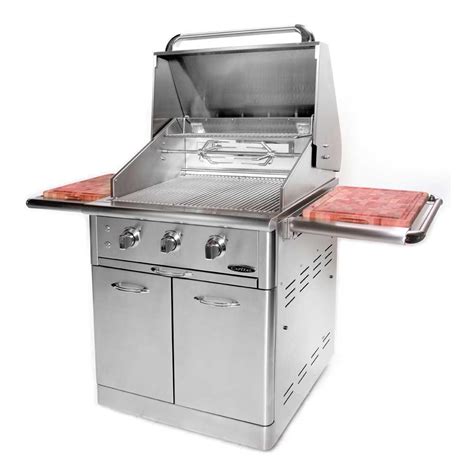 3 burner gas grill with stainless steel grates